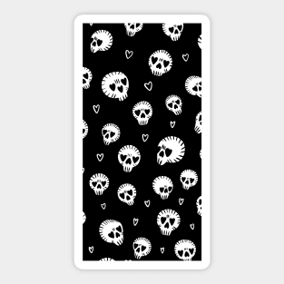 Heart Skull Pattern Sticker